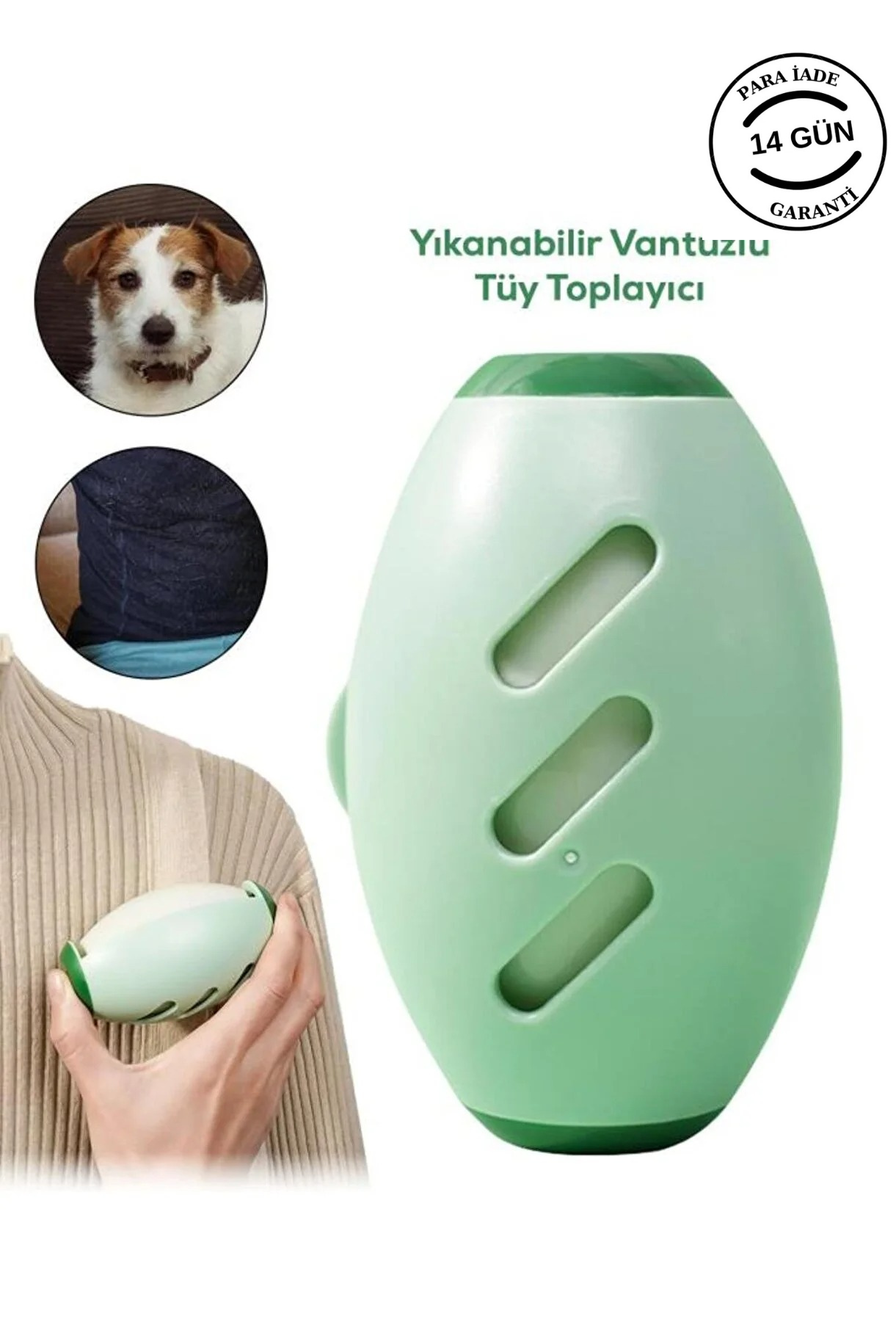 Yıkanabilir Vantuzlu Tüy Toplayıcı